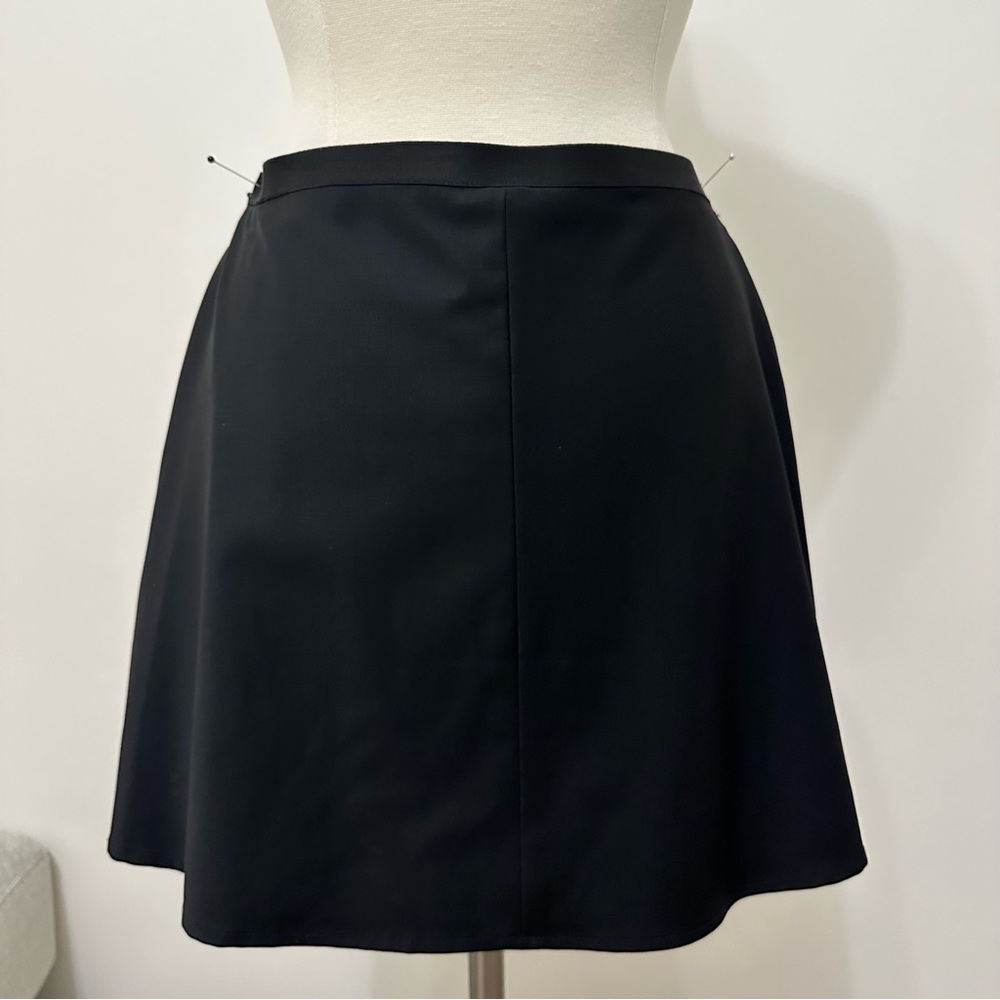 🔴 BCBGMaxazria Wool Black A-line Mini Skirt
